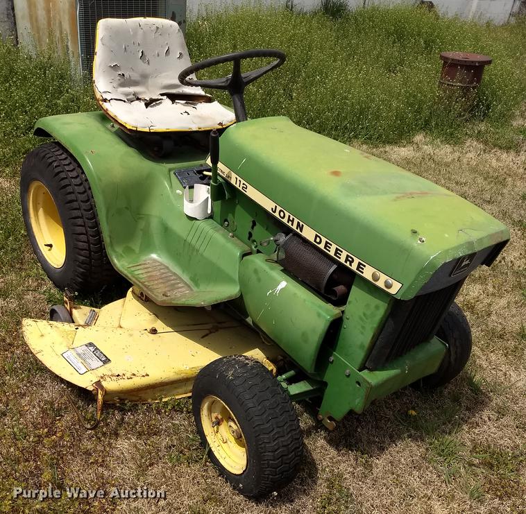 image for item FG9321 John Deere 112 lawn mower