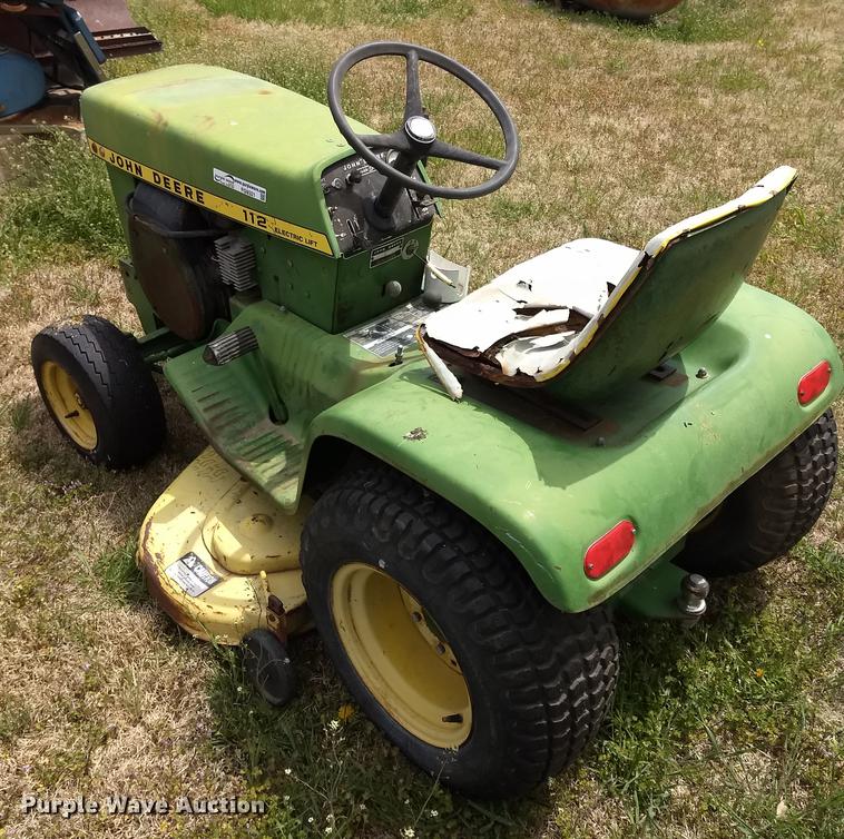image for item FG9321 John Deere 112 lawn mower
