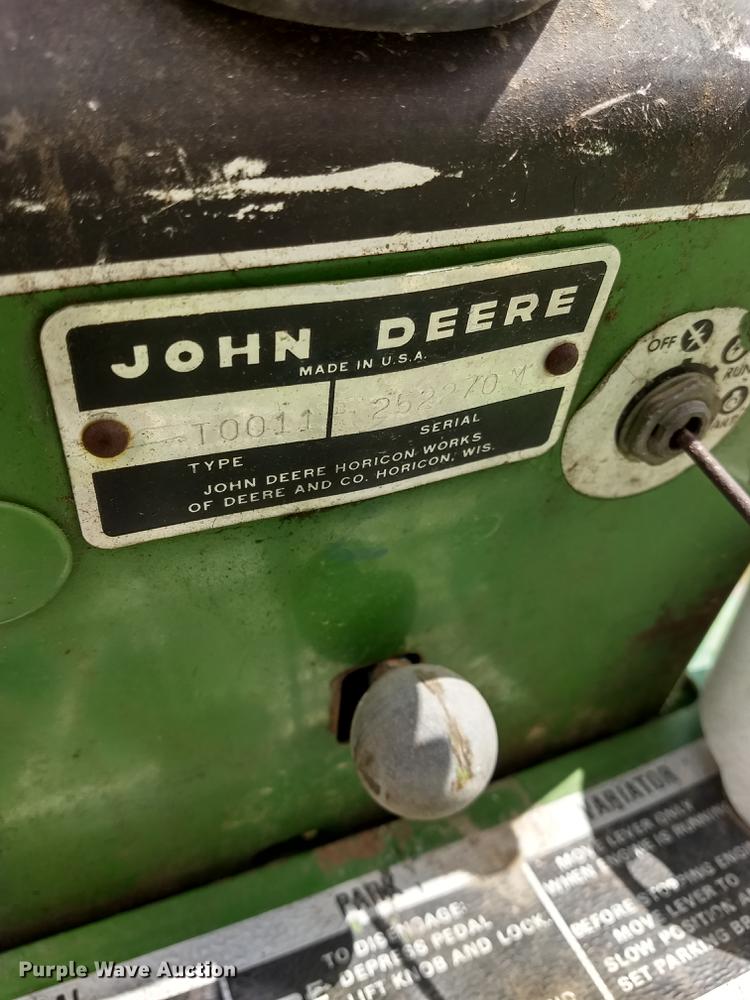image for item FG9321 John Deere 112 lawn mower