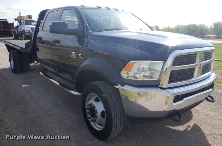 image for item FH9256 2012 Dodge Ram 5500 Crew Cab flatbed truck