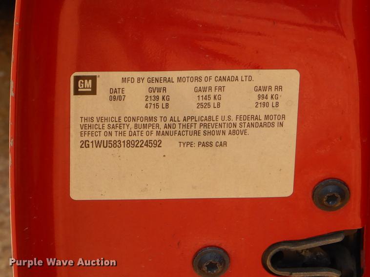 image for item FH9295 2008 Chevrolet Impala LTZ