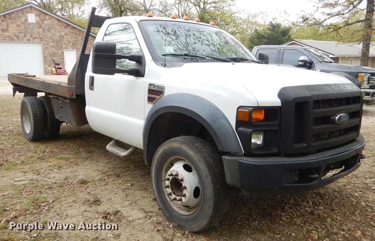image for item FH9301 2008 Ford F550 Super Duty XL flatbed truck