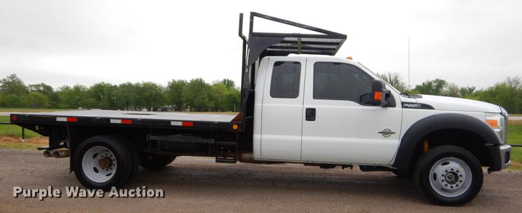 image for item FH9309 2012 Ford F550 Super Duty SuperCab flatbed truck