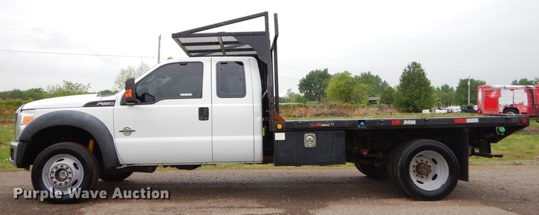 image for item FH9309 2012 Ford F550 Super Duty SuperCab flatbed truck