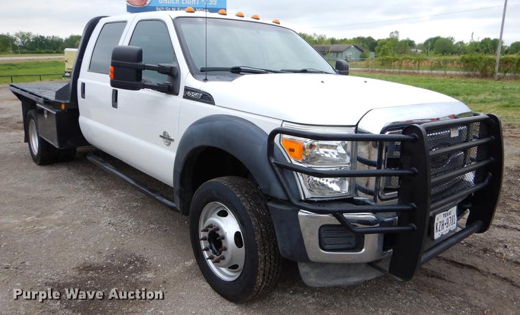 image for item FH9321 2012 Ford F450 Super Duty Crew Cab flatbed truck