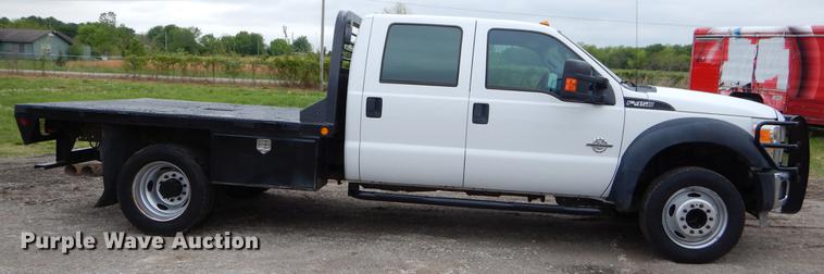 image for item FH9321 2012 Ford F450 Super Duty Crew Cab flatbed truck