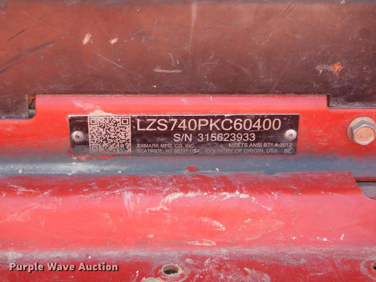 image for item FI9577 Ex Mark LZS740PKC60400 ZTR lawn mower