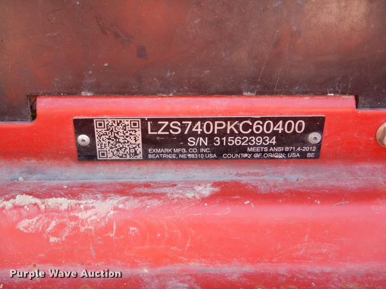 image for item FI9578 Ex Mark LZS740PKC60400 ZTR lawn mower