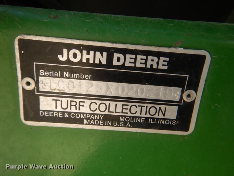 image for item FK9111 John Deere TC125 turf collector