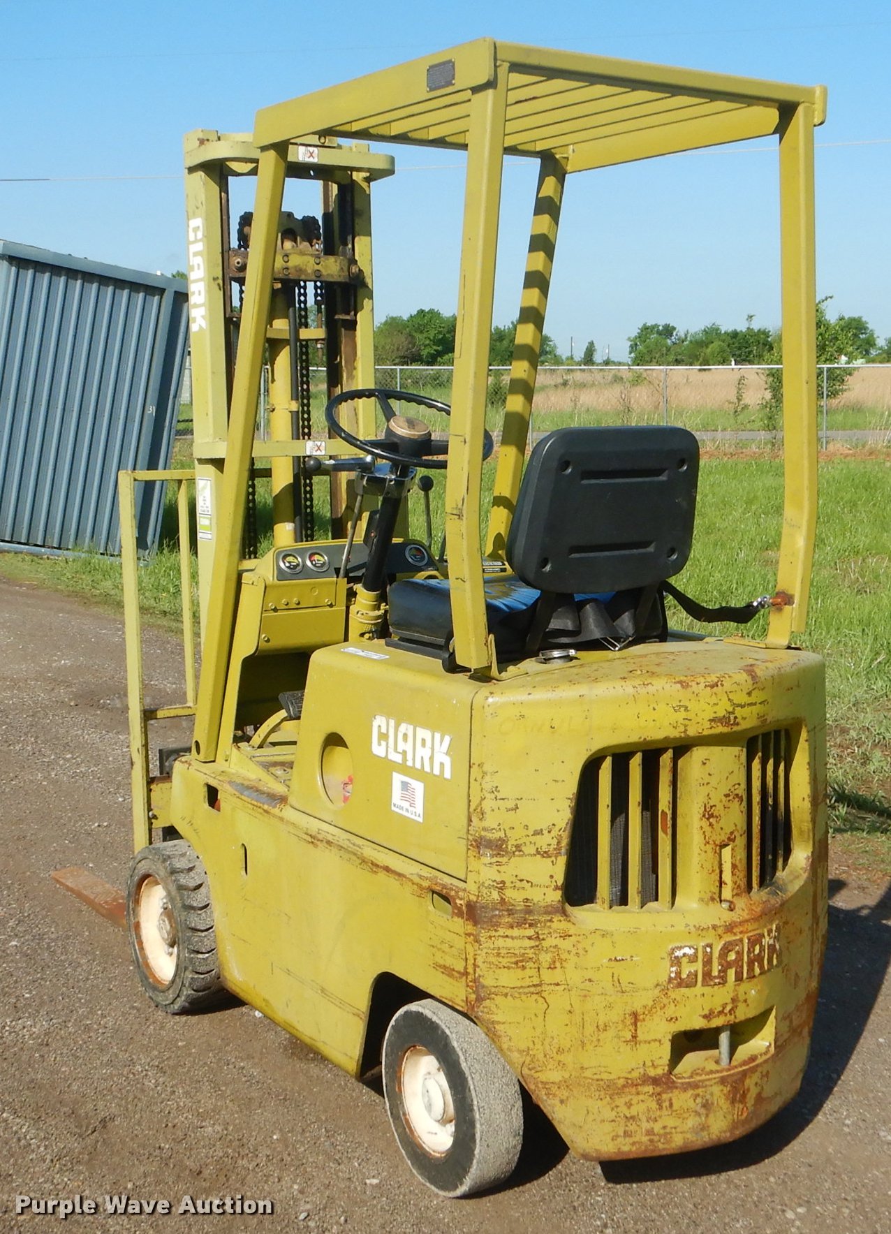 Clark C50020 forklift in Collinsville, OK Item FH9387 sold Purple Wave