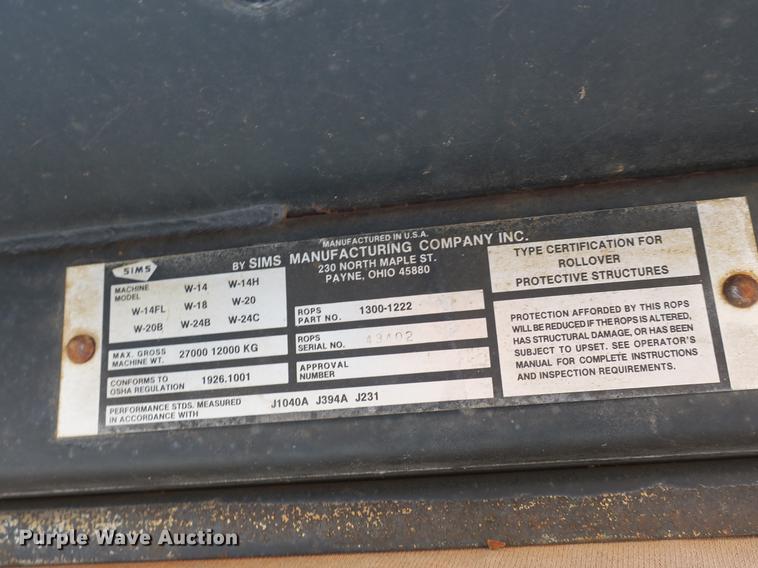 image for item DB8785 1981 Case W14 wheel loader