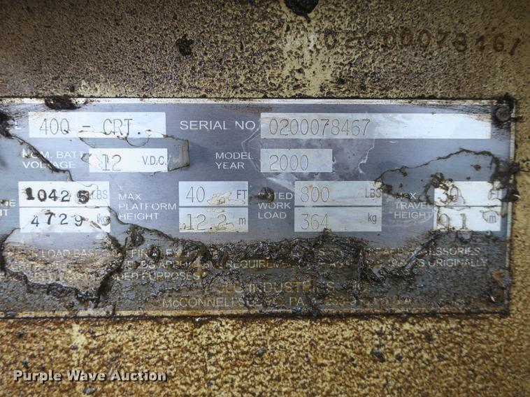 image for item DB8797 JLG 400CRT scissor lift