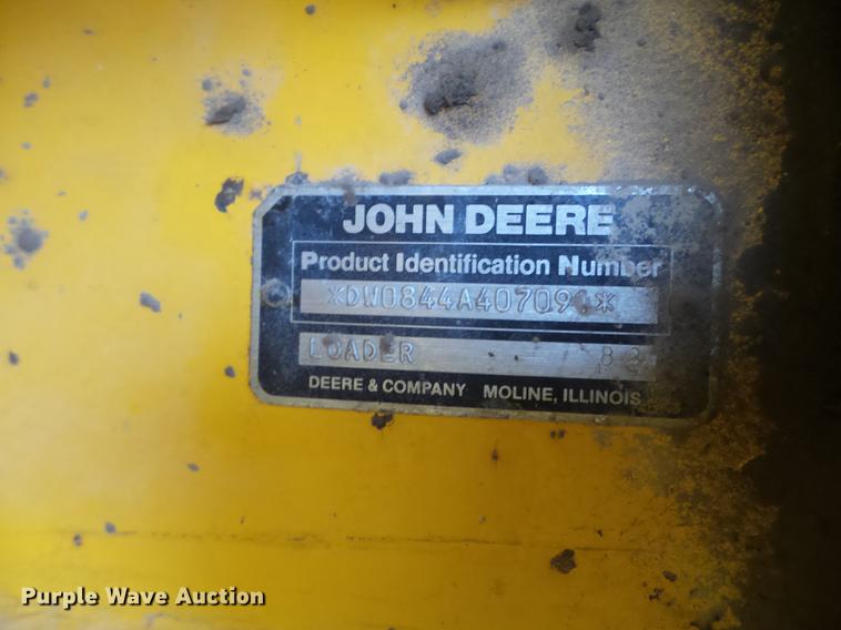 image for item DC4627 1983 John Deere 844 wheel loader