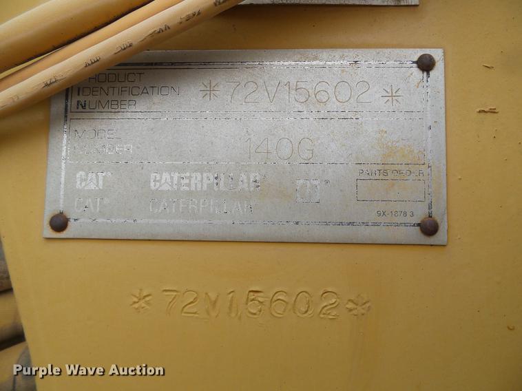 image for item DC5246 1993 Caterpillar 140G VHP motor grader