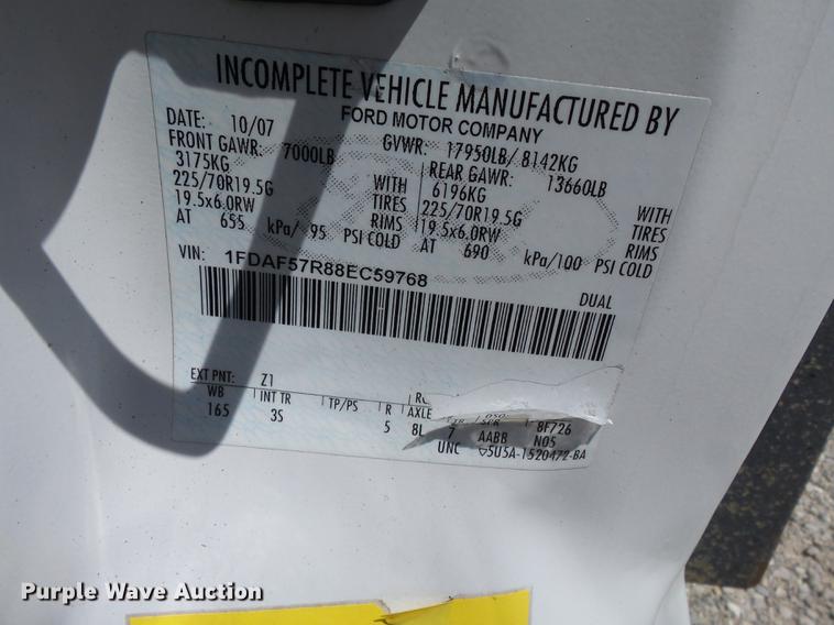 image for item DD2280 2008 Ford F550 Super Duty bucket truck