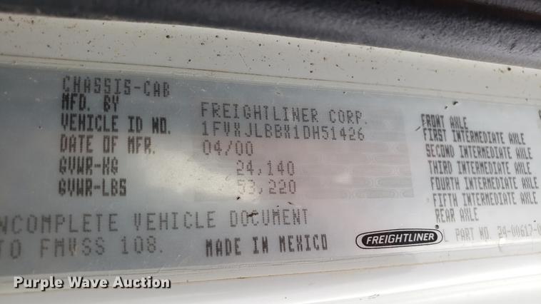 image for item DD4103 2001 Freightliner FL80 dump truck