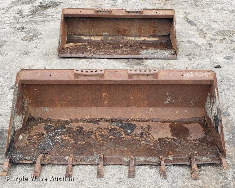 image for item DD4109 (2) skid steer buckets