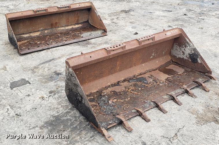 image for item DD4109 (2) skid steer buckets
