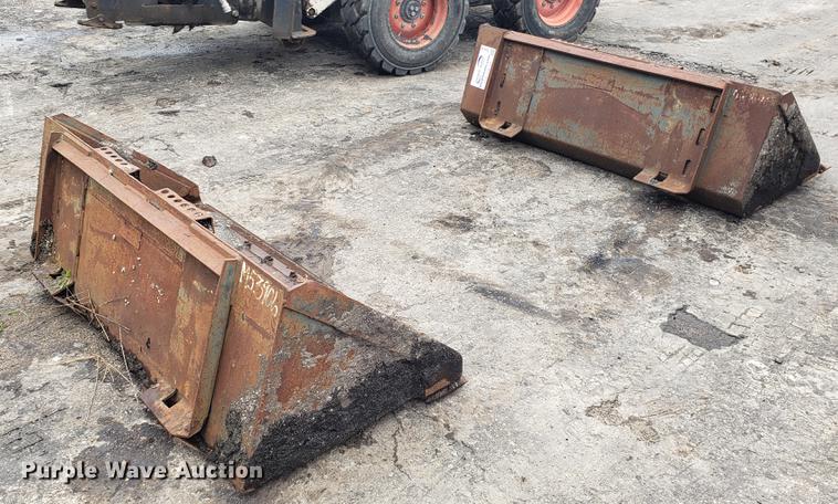 image for item DD4109 (2) skid steer buckets