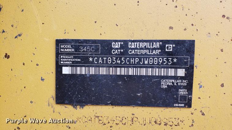 image for item DD4125 2006 Caterpillar 345C L excavator