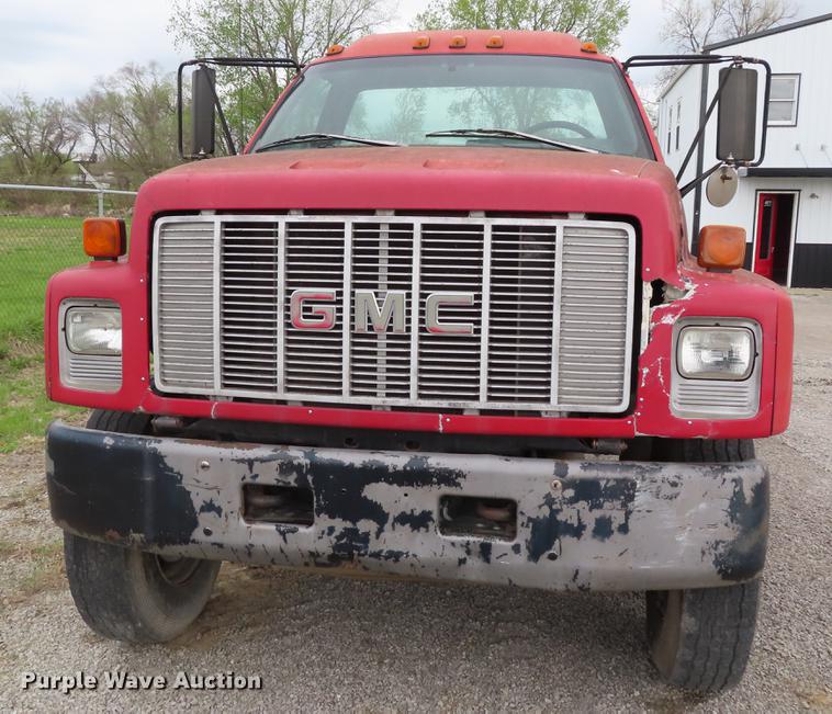 image for item DE3413 1996 GMC TopKick C5500 roll off container truck