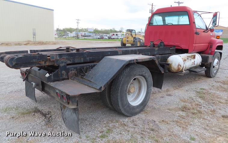 image for item DE3413 1996 GMC TopKick C5500 roll off container truck