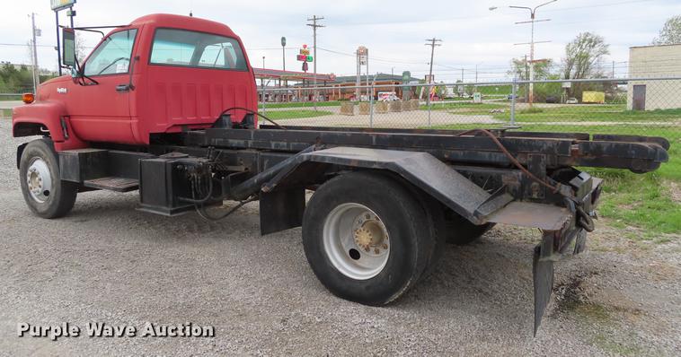 image for item DE3413 1996 GMC TopKick C5500 roll off container truck