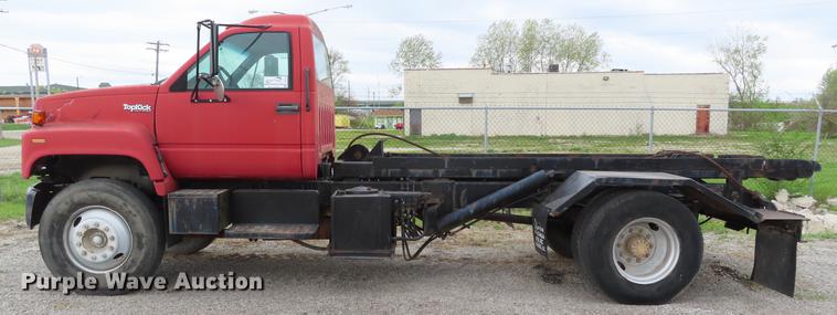 image for item DE3413 1996 GMC TopKick C5500 roll off container truck