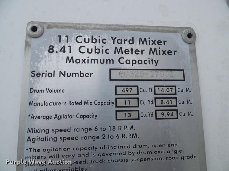 image for item DF7222 2001 Sterling L-Line ready mix truck