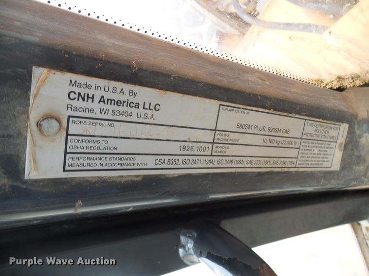 image for item DF7231 2007 Case 590 Super M backhoe