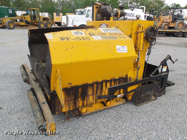 image for item DF7256 2001 Blaw Knox PF545 paver