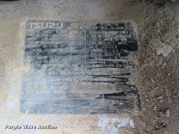 image for item DF7825 2007 Takeuchi TB1140 mini excavator