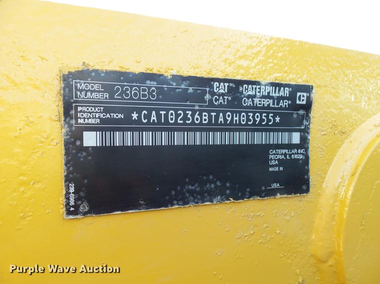 image for item EF9512 2013 Caterpillar 236B3 skid steer