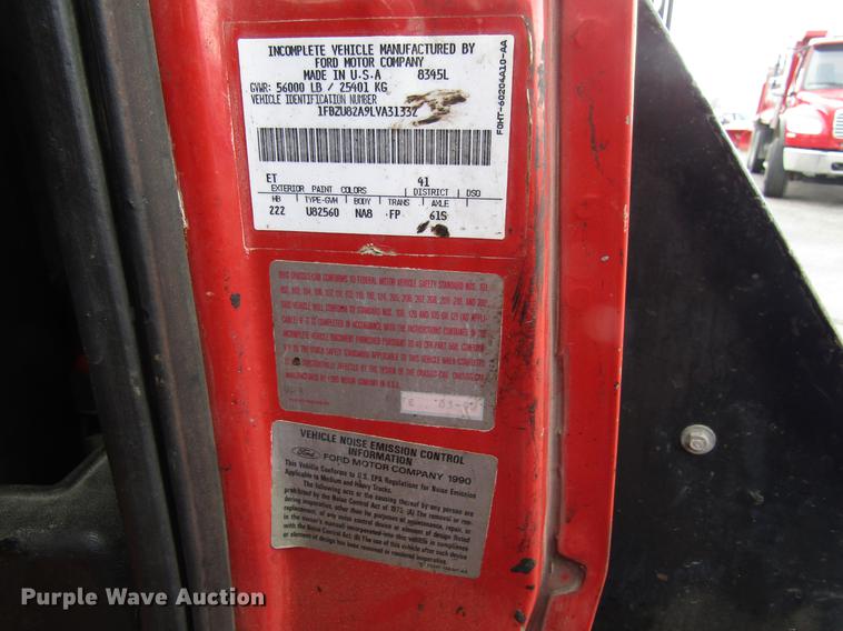 image for item EU9613 1990 Ford LT8000 seal coat truck