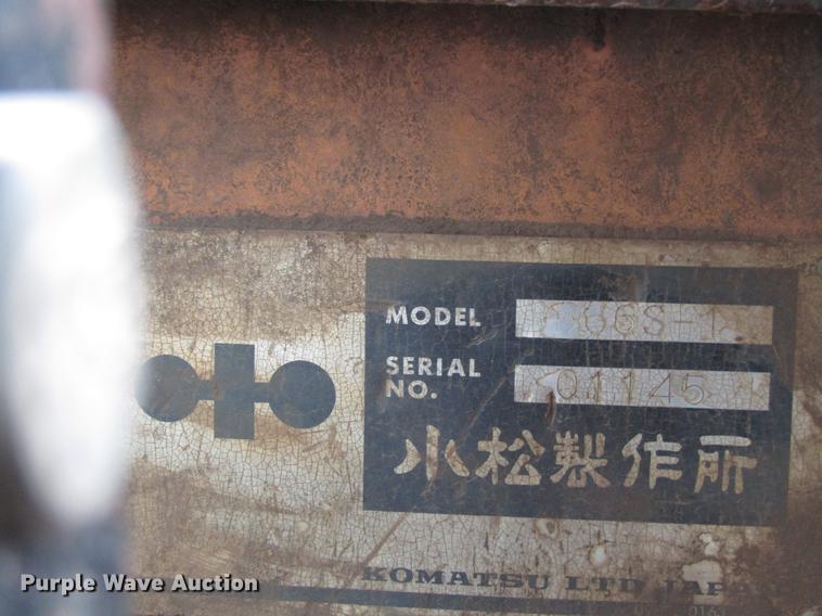 image for item EU9625 1990 Komatsu D66S-1 track loader