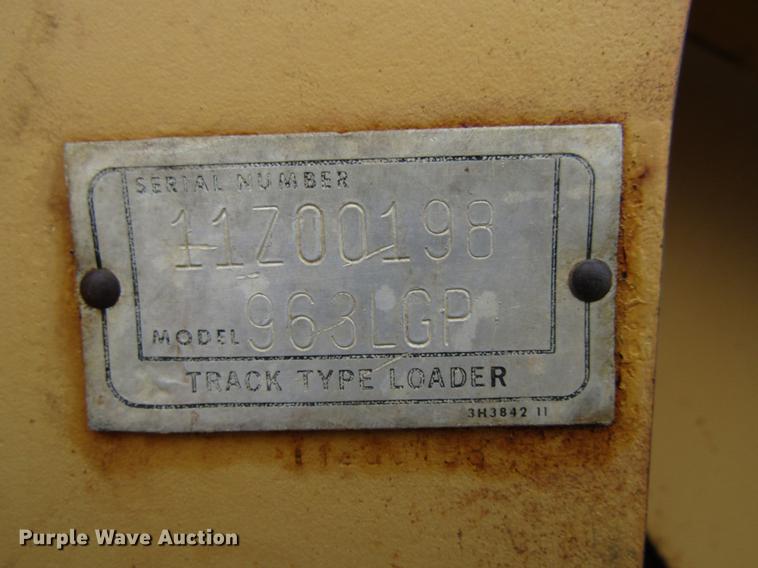 image for item EU9627 1982 Caterpillar 963 LGP track loader