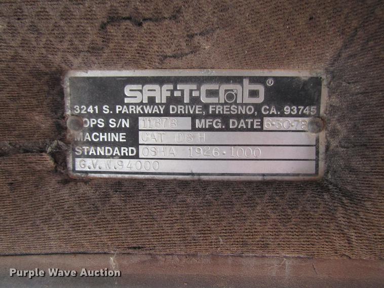 image for item FJ9674 1971 Caterpillar D8H dozer