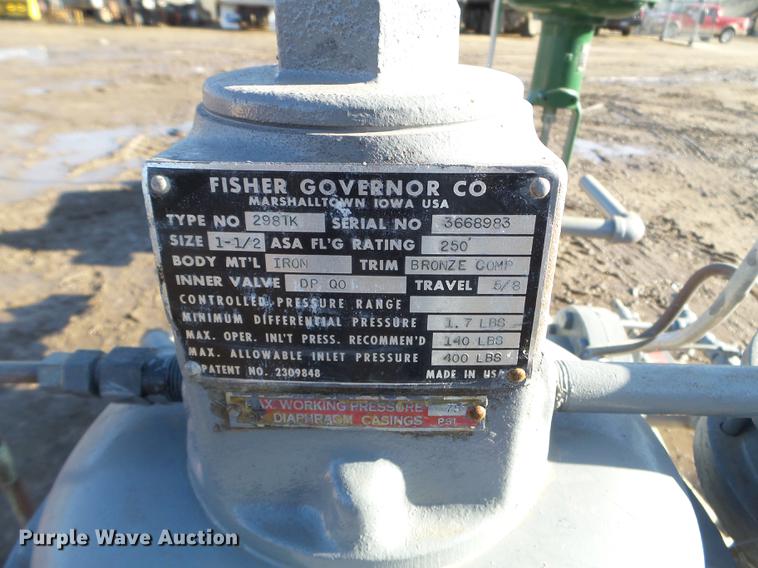image for item FM9278 Fisher-Grovernor propane pumping station