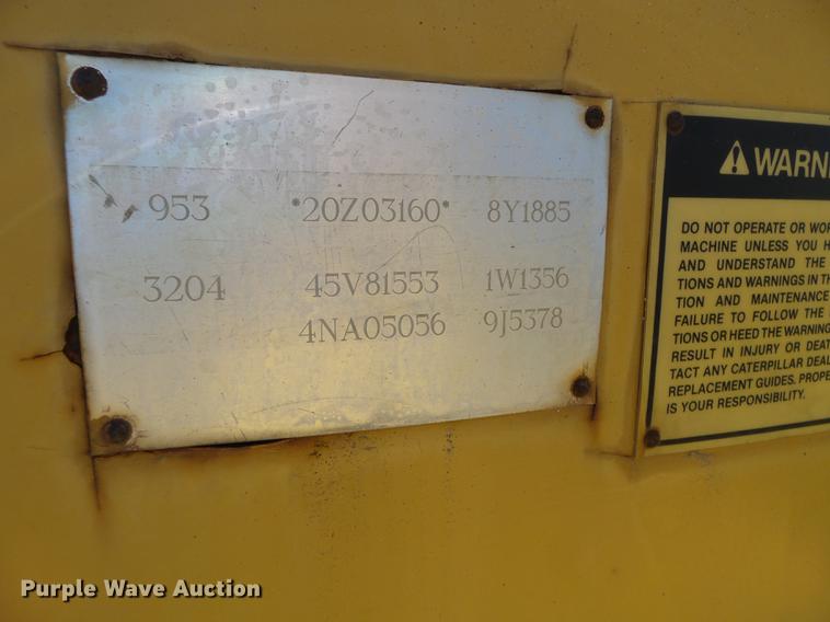 image for item FM9283 1989 Caterpillar 953 track loader