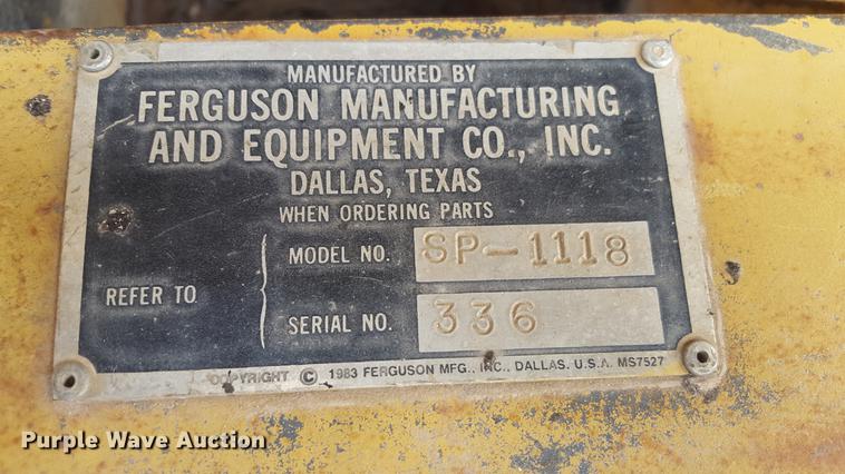 image for item FS9518 Ferguson SP1118 pneumatic roller