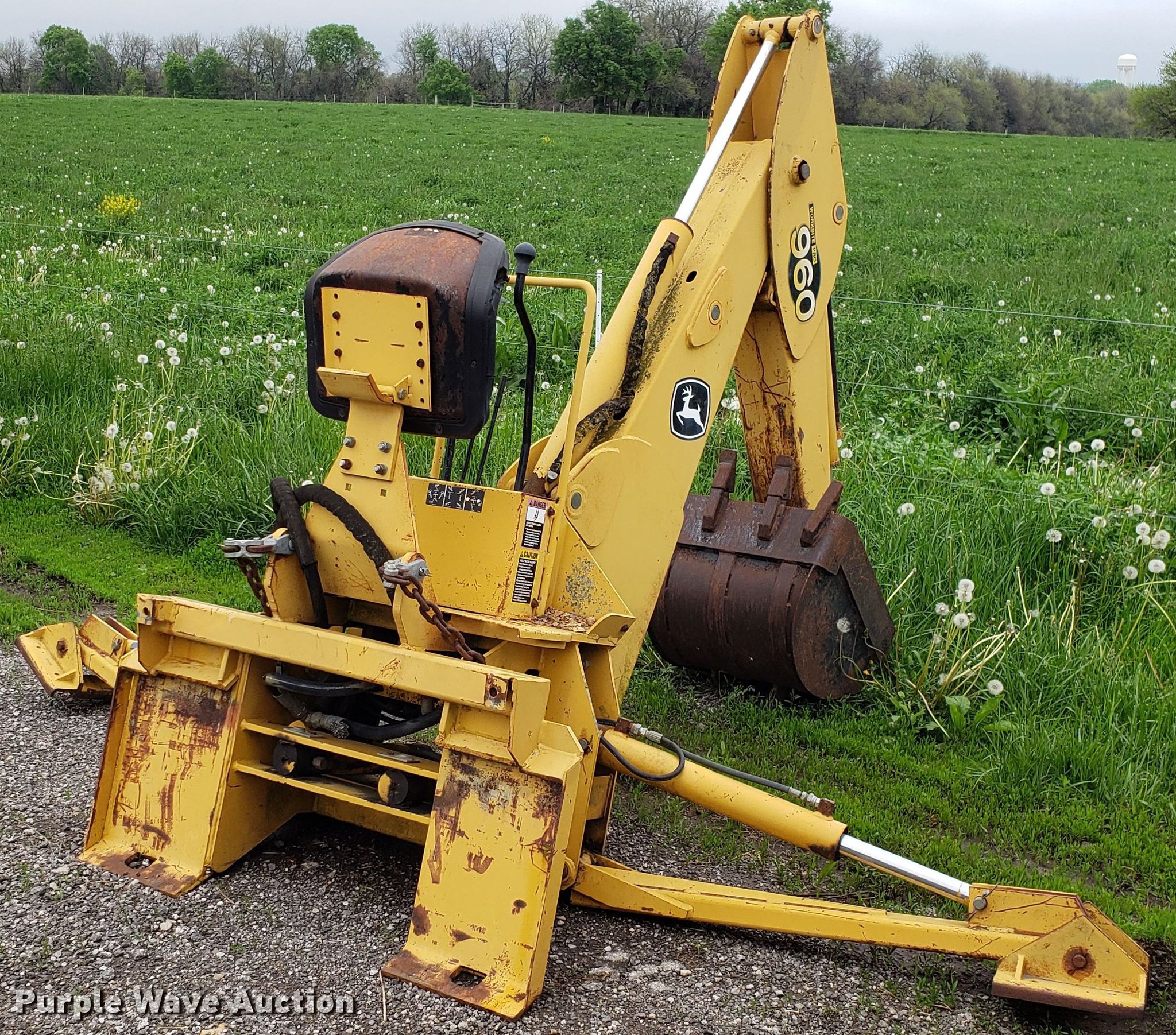 John Deere 960 backhoe attachment in Raymore, MO Item DD4117 sold