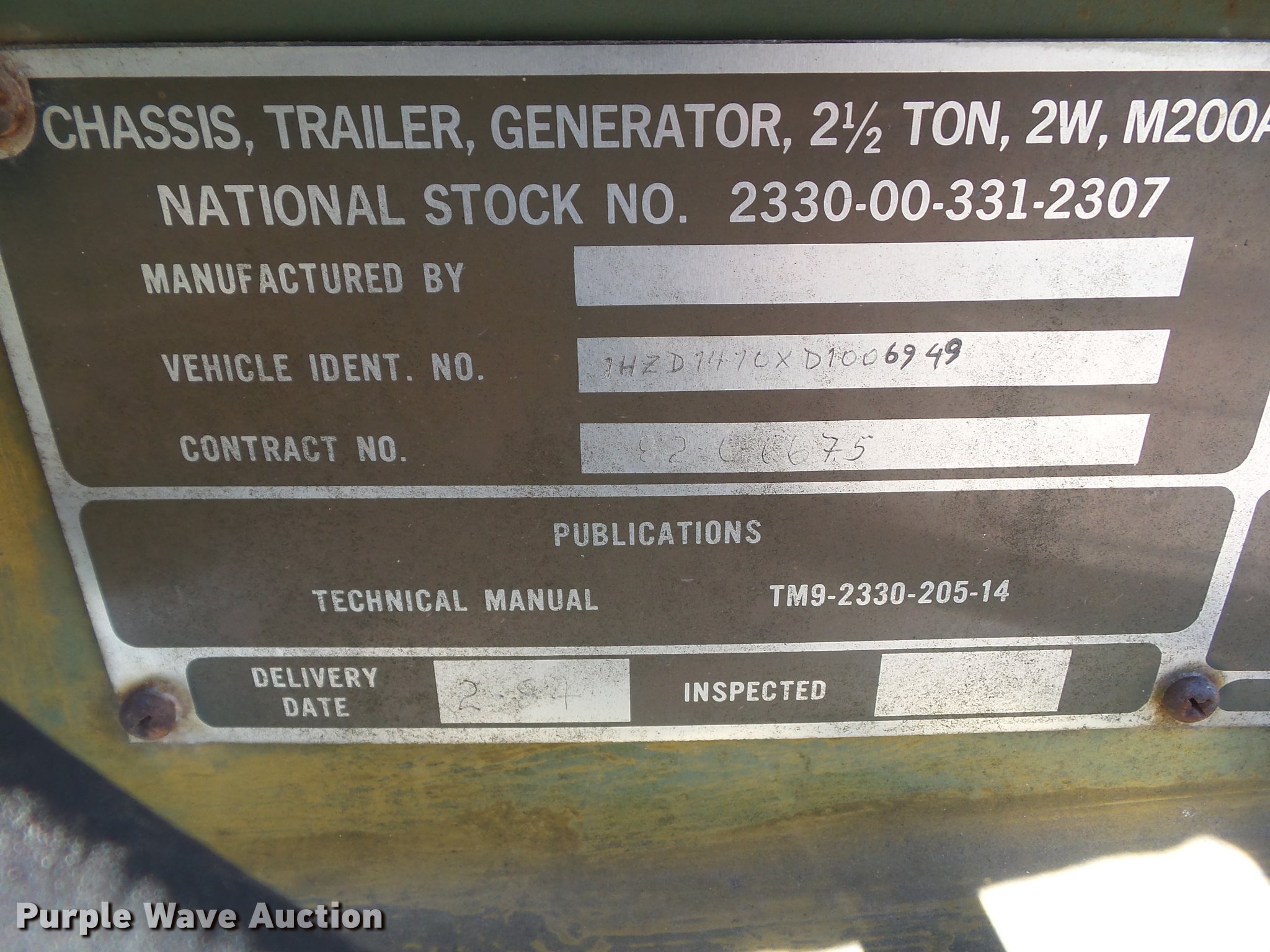 1953 Onan generator in Des Moines, IA Item EM9155 sold Purple Wave