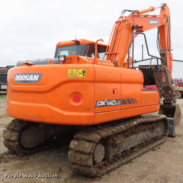image for item DE3464 2015 Doosan DX140LC-3 excavator