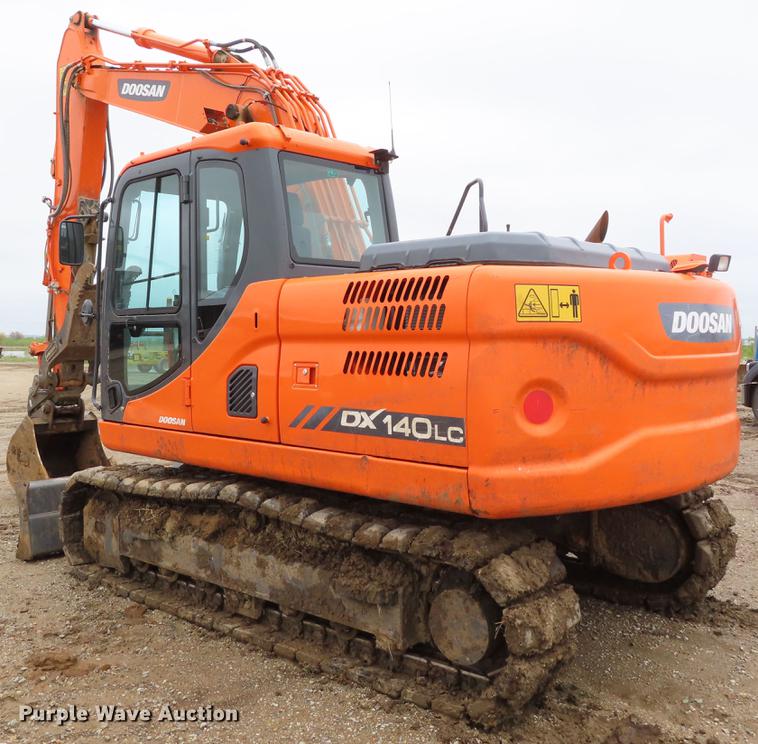 image for item DE3464 2015 Doosan DX140LC-3 excavator