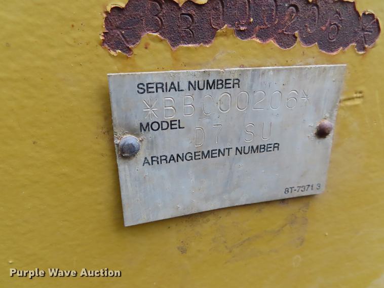 image for item DE3466 2011 Caterpillar D7E dozer