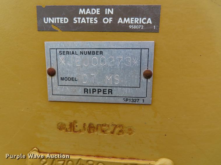 image for item DE3466 2011 Caterpillar D7E dozer