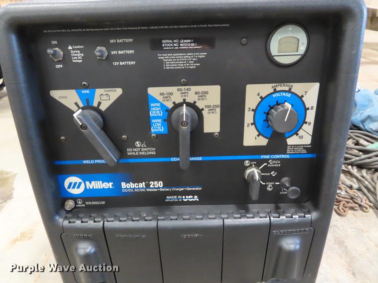 image for item DI9498 Miller Bobcat 250 welder generator