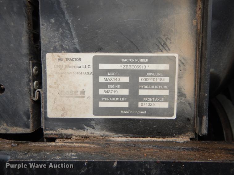 image for item DC0224 2011 Case IH Maxxum 140 MFWD tractor