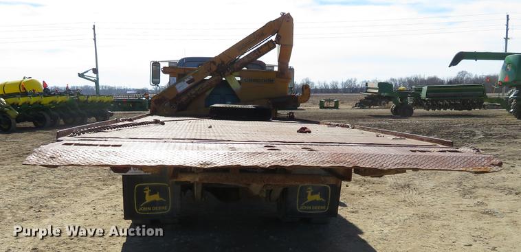 image for item DD6917 1985 Chevrolet C70 flatbed truck with crane