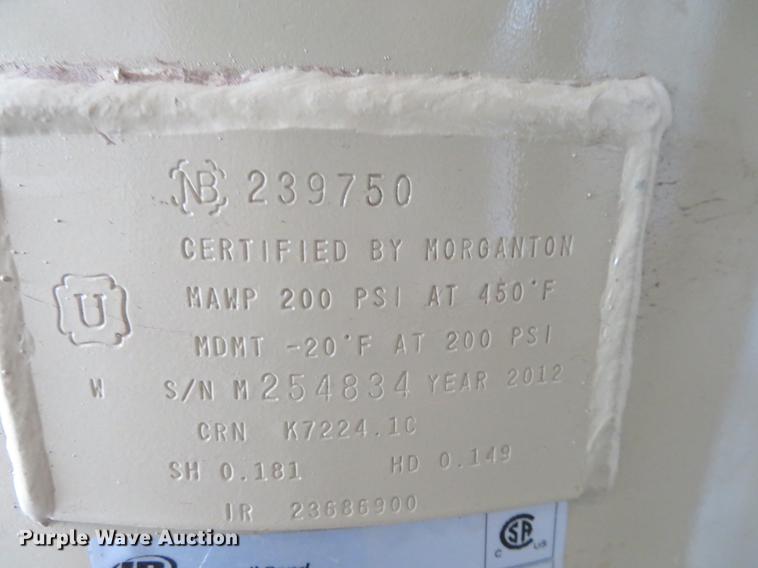 image for item DD6993 2012 Ingersoll Rand TS5 air comrpessor